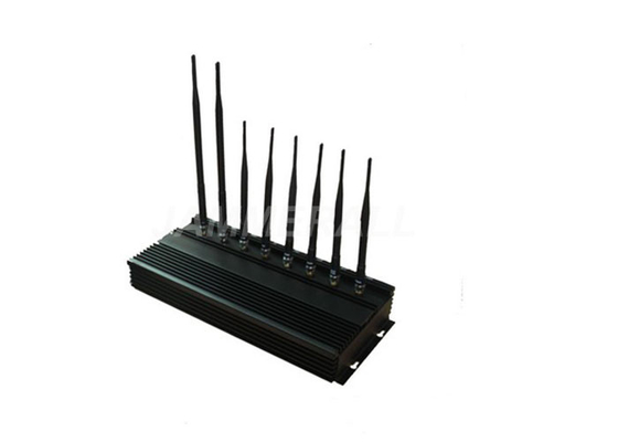 High Power UHF VHF Jammer , WiFi GPS LoJack 3G Cell Phone Signal Inhibitor