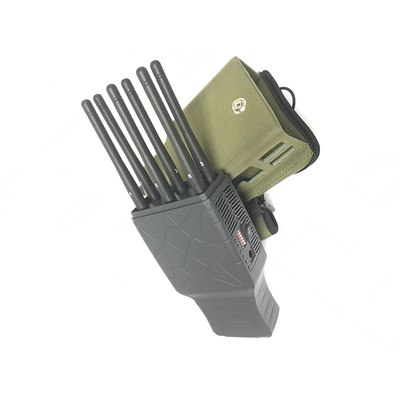 6 Antennas Selectable 3G 4G Signal Jammer , Portable WiFi Signal Jamming Device