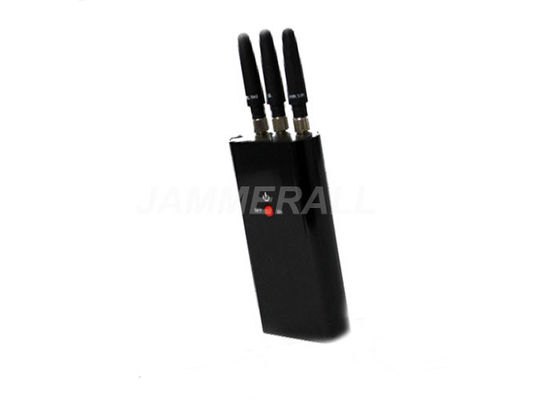quality  3 Antennas Portable Cell Phone Jammer , Mini - Pocket Size Mobile Signal Jammer factory