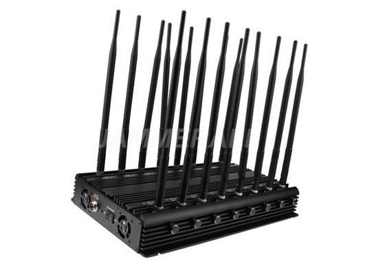 quality  16 Antennas UHF VHF Jammer , All - In - One Cell Phone Signal Blocker factory