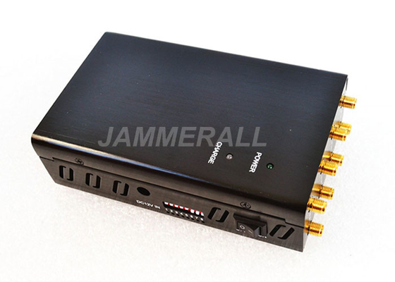 8 Antennas 3G 4G Signal Jammer Handheld Lojack WiFi GPS Signal Blocker Device