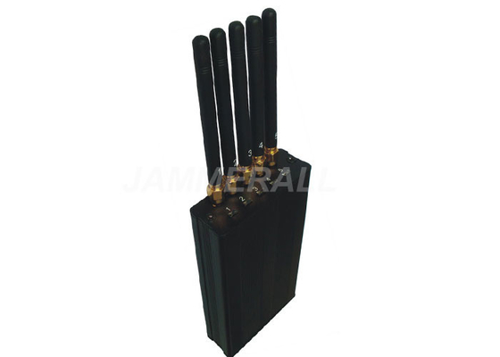 Light Weight Mobile Signal Blocker For Jamming WiFi / Cell Phone / GPS L1 Jammer Signals