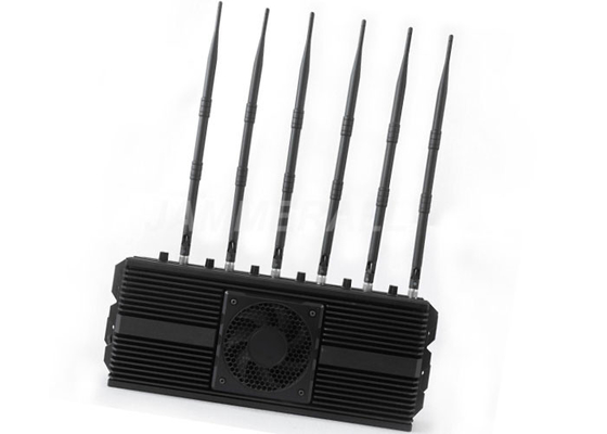 High Power Cell Phone Signal Jamming Device Adjustable 2G / 3G / 4G / WiFi Jammer
