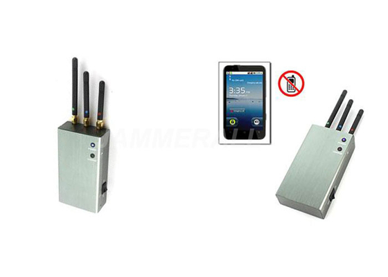 5 Band Portable Cell Phone Signal Jammer , 3G / GSM / CDMA Reception Blocker