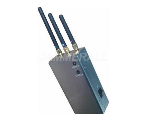 5 Band Portable Cell Phone Signal Jammer , 3G / GSM / CDMA Reception Blocker