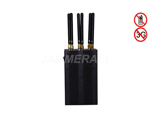 Handheld WiFi / Cell Phone / GPS Signal Jammer With 6 Antennas