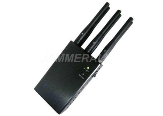 Selectable Handheld Mobile Phone Jammer 6 Antennas Type For GPS 3G 4G Signals