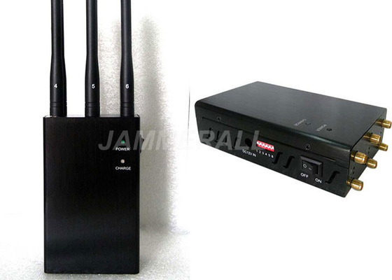 Powerful Portable Mobile Phone Signal Blocker With 6 Omni - Directional Antennas