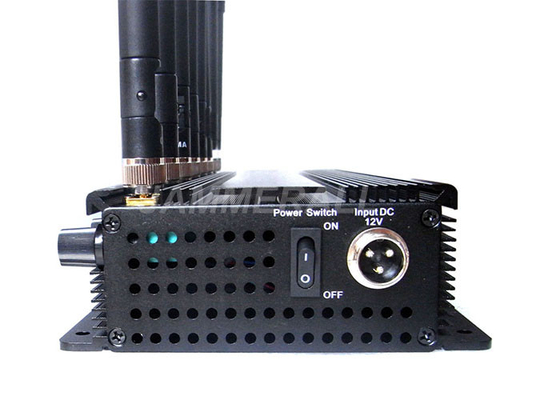 Effective UHF VHF Jammer , 3G 4G WiFi Inhibitor With Omni - Directional Antennas