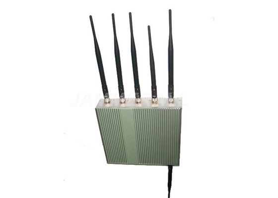 15W GPS WiFi Jammer 6 Antennas Cell Phone Signal Inhibitor With Remote Control