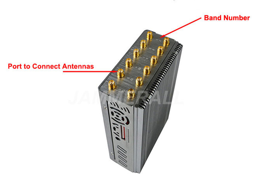 12 Band Portable Wireless Signal Jammer For WiFi / GPS / LOJACK / 3G 4G Jamming