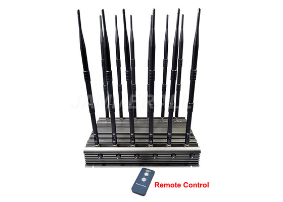 Adjustable 3G 4G Signal Jammer For WiFi LOJACK UHF VHF With Remote Control