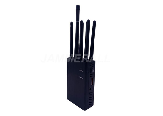 50-60Hz Portable Mobile Phone Jammer 4G GPS L1 L2 L5 Blocker Selectable 8 Antennas
