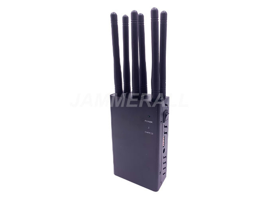 6 Bands Cell Phone GPS Signal Jammer Portable 3G 4G GPS L1 Blocker 50-60Hz