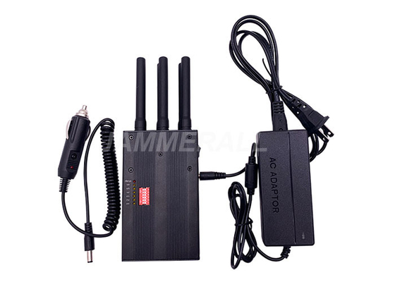 4G WiFi 2.4G Blocker Portable Cell Phone Jammer 6 Antennas Selectable 3 Watt