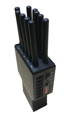 10 Antennas Handheld Cell Phone Signal Jamming Device 2G 3G 4G VHF UHF Personal Use