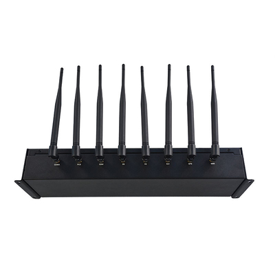 Cellular Cell Phone Signal Jammer 8 Antennas WiFi GPS Blocker With Cooling System