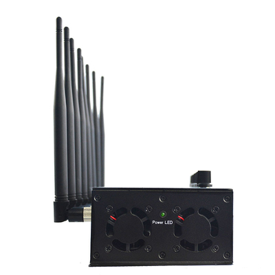 Cellular Cell Phone Signal Jammer 8 Antennas WiFi GPS Blocker With Cooling System