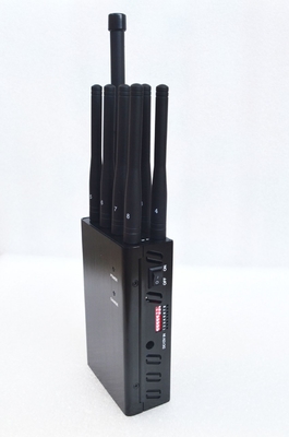 Universal Selectable Portable Cell Phone Jammer 3G 4G 8 Bands Blocker 5.5W Durable